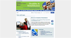 Desktop Screenshot of disabilityandrehabilitation.org